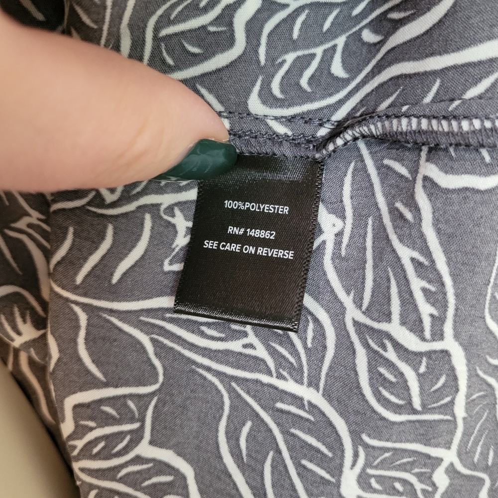 Torrid Charcoal Gray Island Silk Dolman Cross Back Top Plus Size 2x - Picture 9 of 12